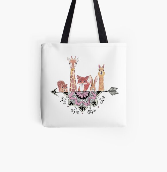 Mandala Menagerie All Over Print Tote Bag