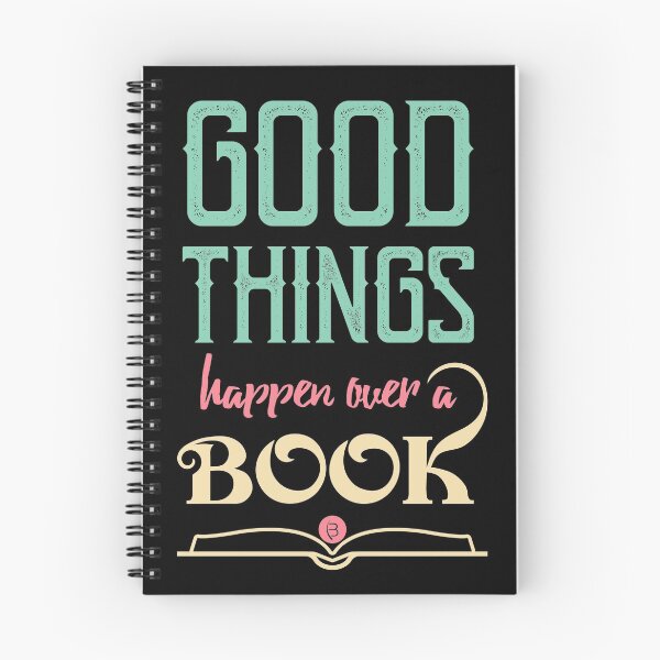 Item preview, good things happen over a book | Bookrebels | bookish | reading | book lover | bookworm designed and sold by Bookrebels.