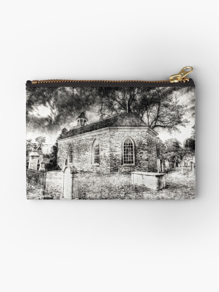Old Dutch Church Of Sleepy Hollow Vintage Zipper Pouch By Bejacs