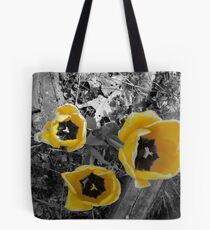 yellow tullip B&W Tote Bag