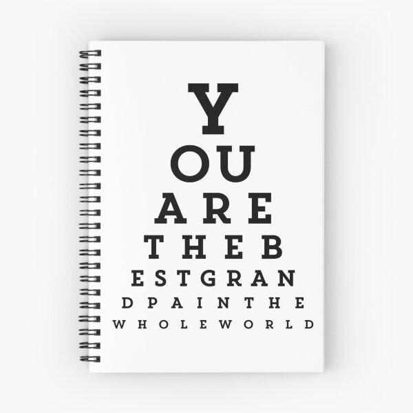 Item preview, You Are the Best Grandpa Snellen Chart designed and sold by KeikoPrints.