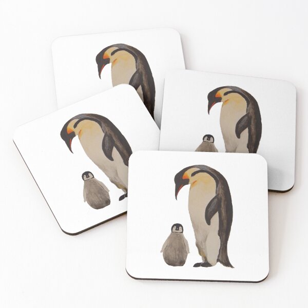 Item preview, Penguin with chick designed and sold by Nicole Meckes.