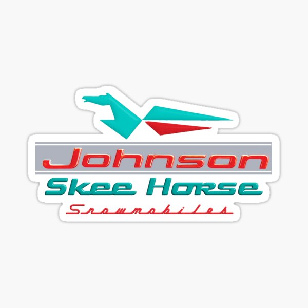 Johnson Skee Horse Vintage Snomobiles by OMC Sticker