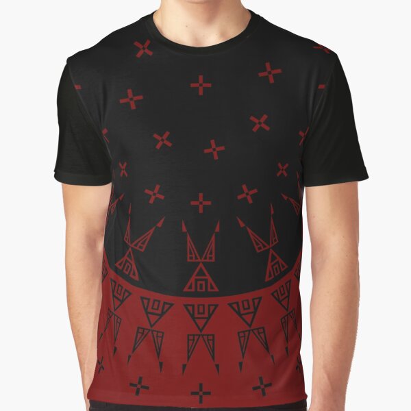 Night Stars (Maroon/Black) Graphic T-Shirt