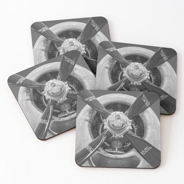 Item preview, "Props #4" Vintage Airplane Art in Black and White! designed and sold by Murray Bolesta Fine Art Prints.