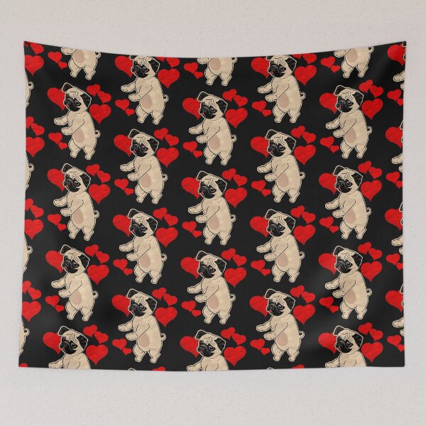 Item preview, Valentines Day Pug Flossing Dog designed and sold by RiffXS.