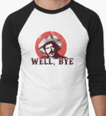Well Bye in black stencil Men's Baseball ¾ T-Shirt