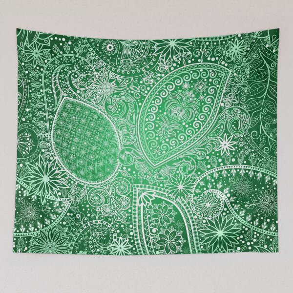 Item preview, Gothica Tribal Abstract Green designed and sold by Gonegirldesigns.
