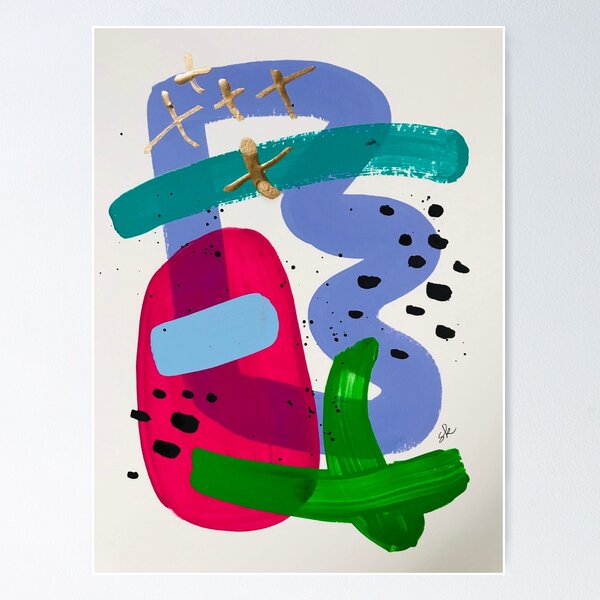Happy Abstract #36 Poster