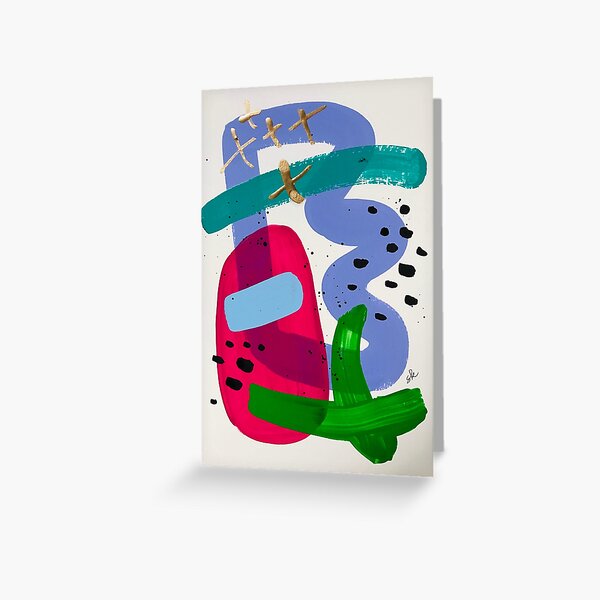 Happy Abstract #36 Greeting Card