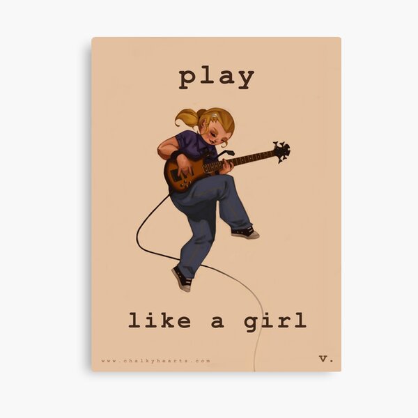 Play Like a Girl Canvas Print