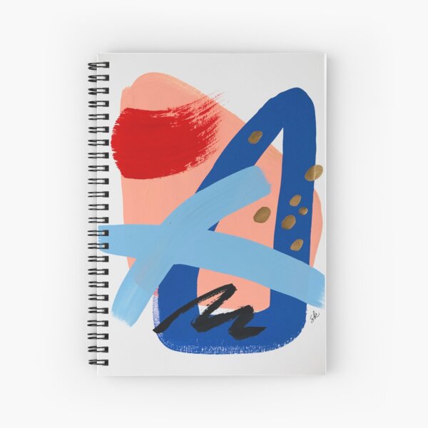 Happy Abstract #58 Spiral Notebook