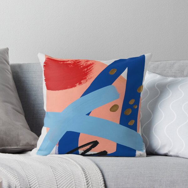 Happy Abstract #58 Throw Pillow