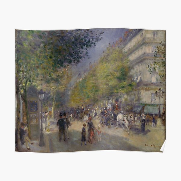 "The Grands Boulevards (Renoir)" Poster By ArtHistorical | Redbubble