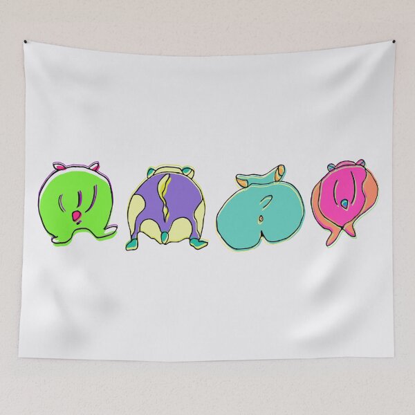 Item preview, Colorful Hamster Butts designed and sold by ajoymoon.