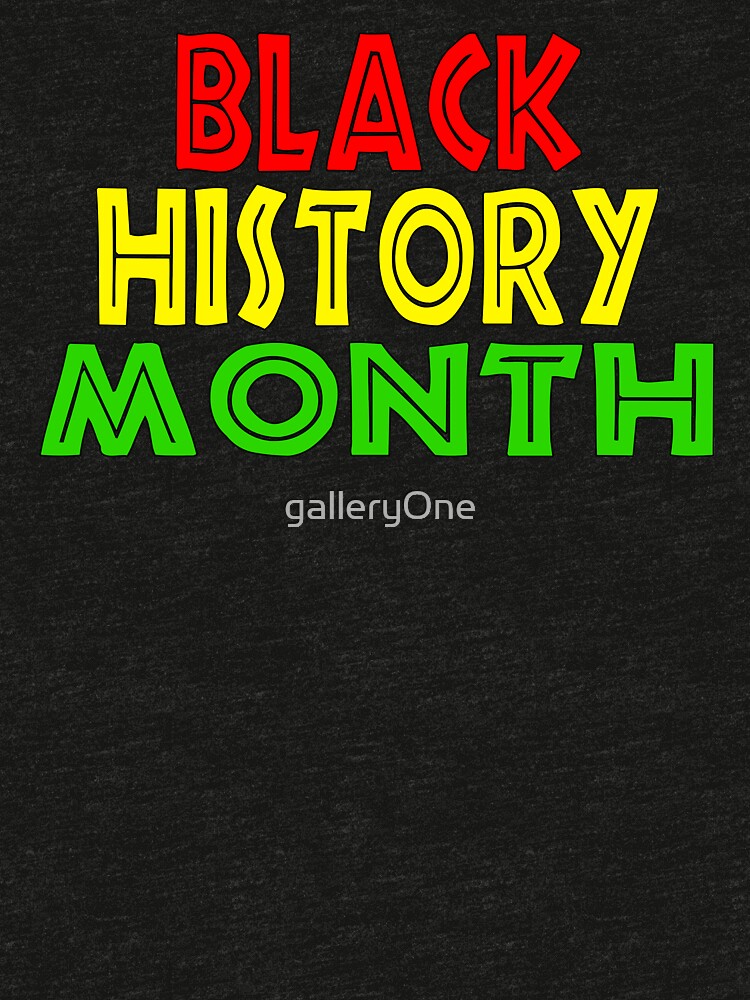 "Red Yellow Green Black History Month Gifts" Tshirt by