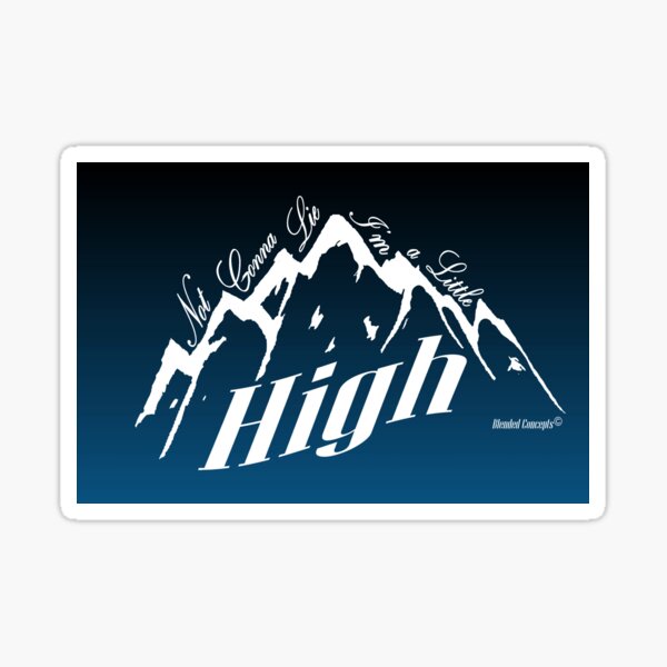 Not Gonna Lie - Black & Blue Sticker