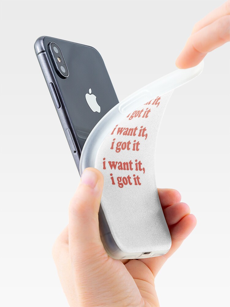 Alternate view of WANT iPhone Case