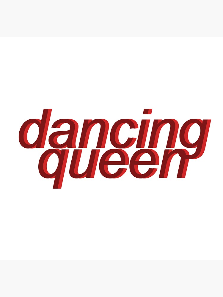 "dancing queen aesthetic (white)" Sticker by bathena18 Redbubble