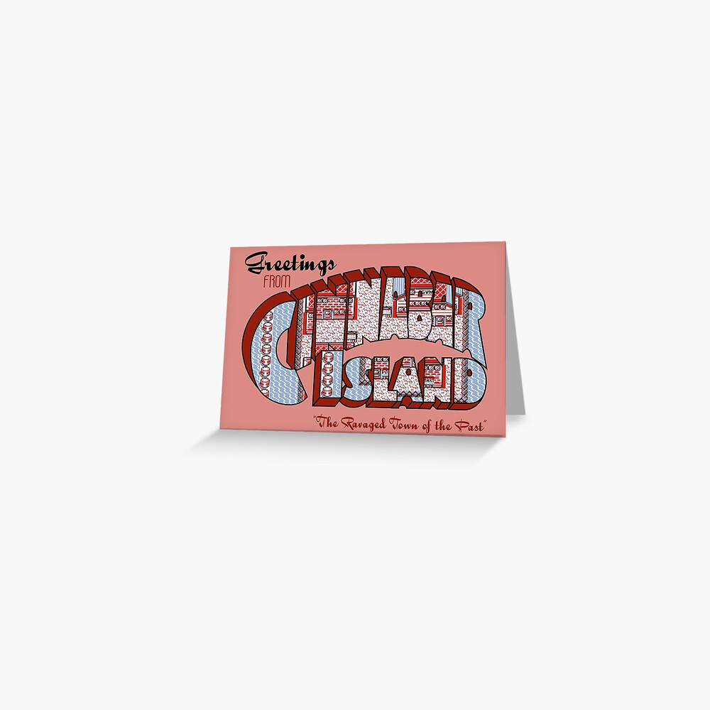 Greetings from Cinnabar Island Greeting Card