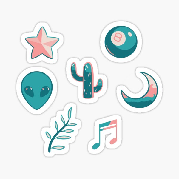 Vista previa del artículo con la obra «Pastel Emoji Set», diseñado y vendido por phogar.