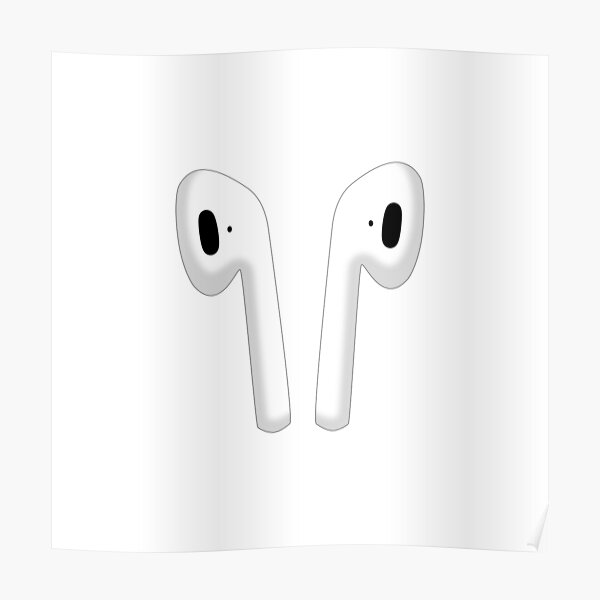 Airpods 2 Posters Redbubble - airpods in roblox