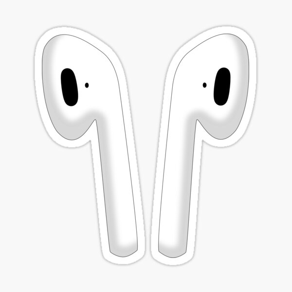 Download Airpods Style 1 Sticker By Abbyjane325 Redbubble
