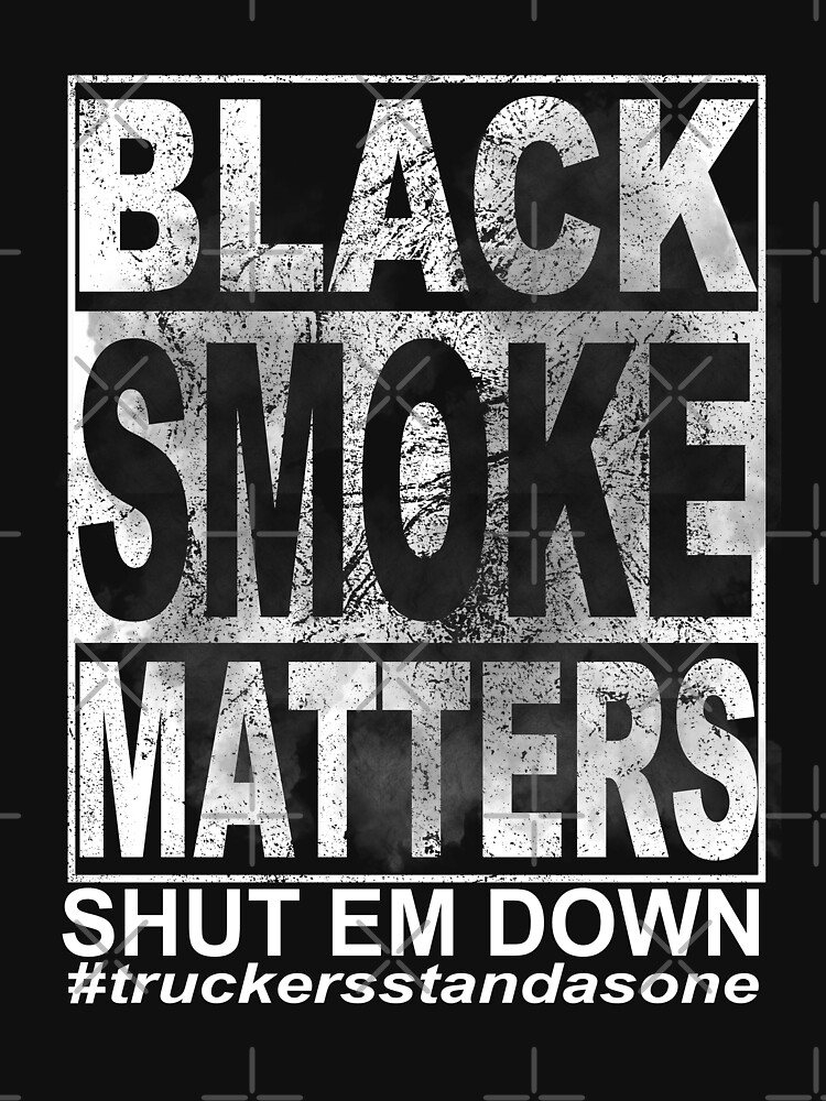 black smoke matters t shirt