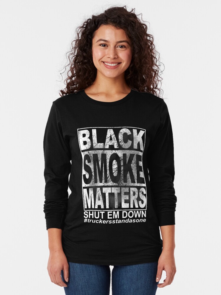 black smoke matters t shirt