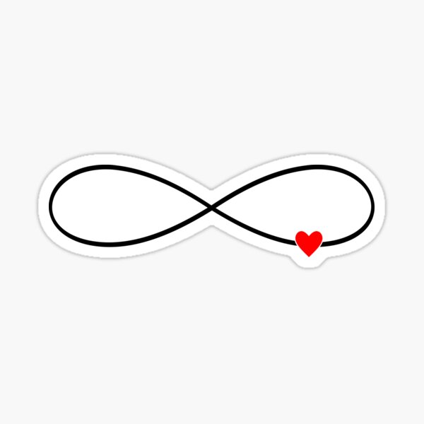 infinity sign heart love lemniscate gift 