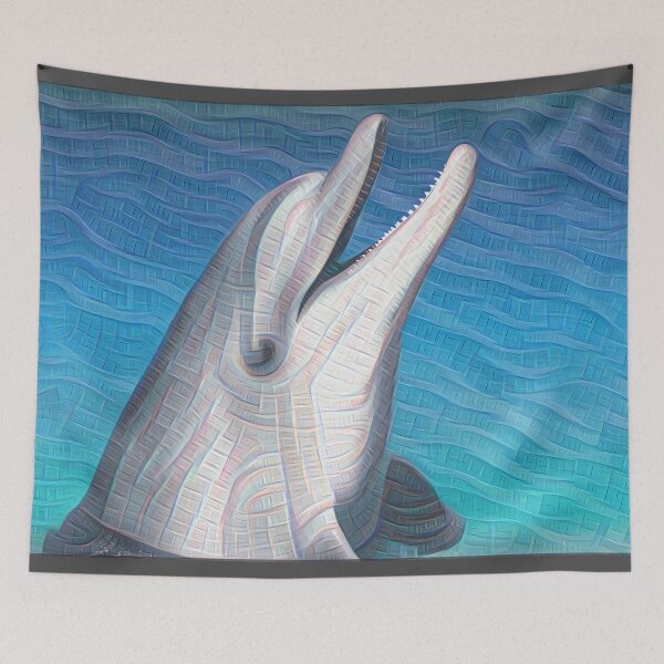 Item preview, Abstract Art #17 - Happy Dolphin designed and sold by HelloAbstract.