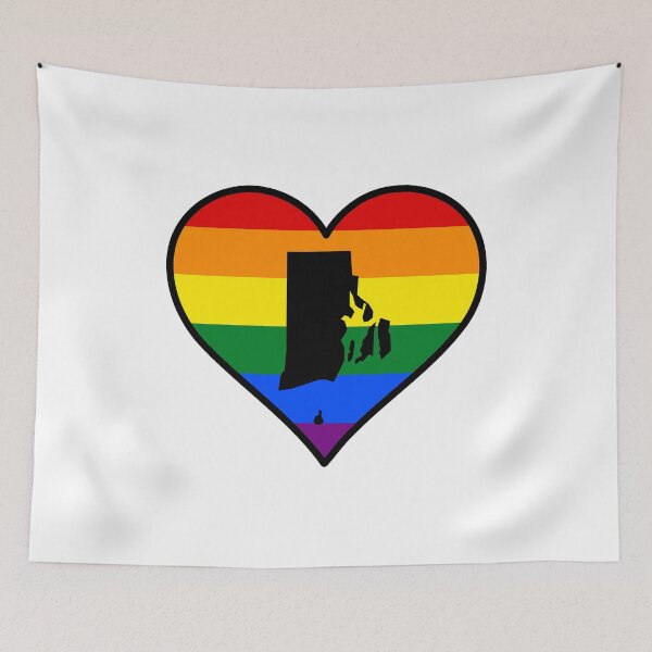 Item preview, Rhode Island Gay Pride Heart designed and sold by fearcity.