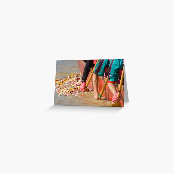 Because not everyone makes it..Flowers on the Water Greeting Card