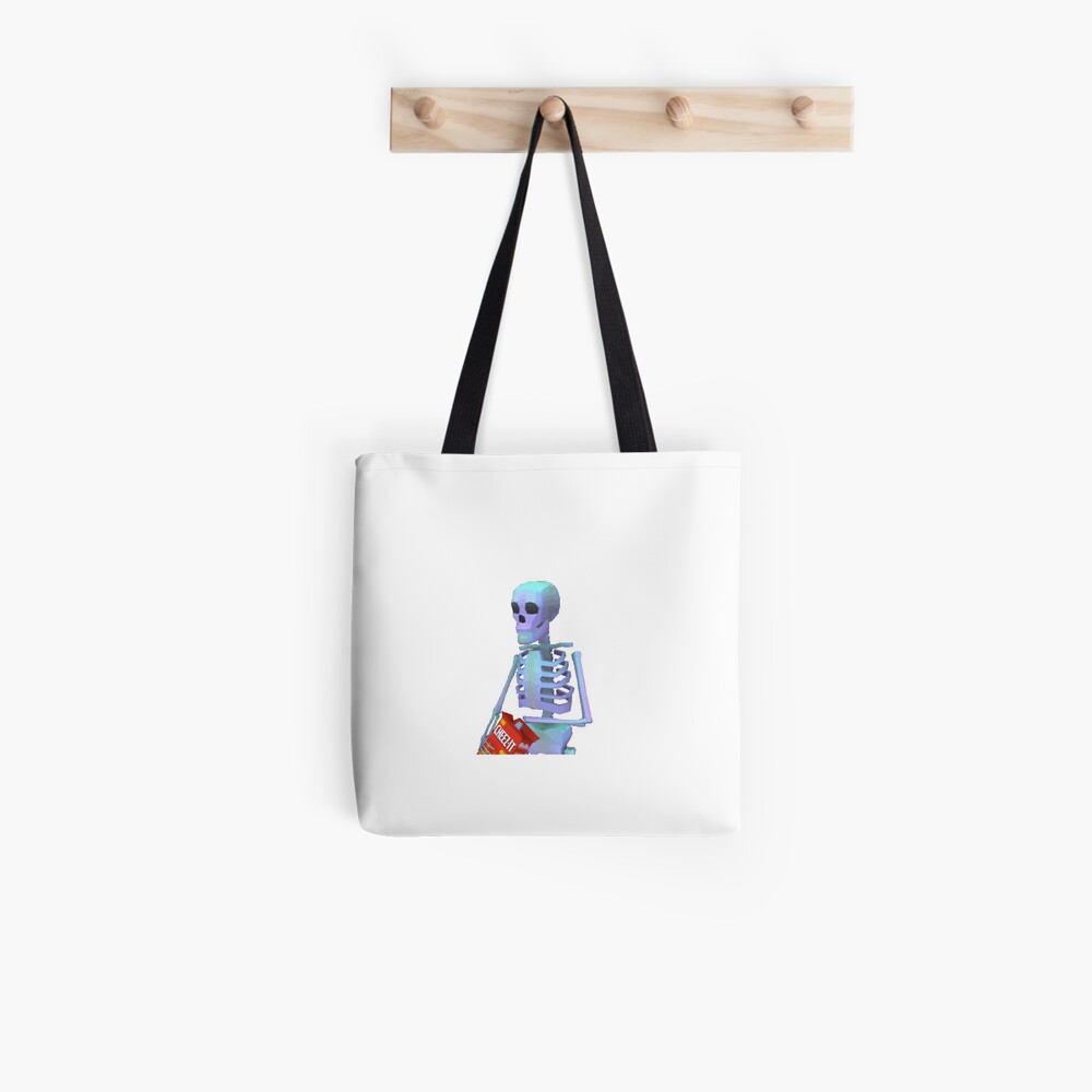 Skeleton Eating Chips  Tote Bag for Sale by NessOkey