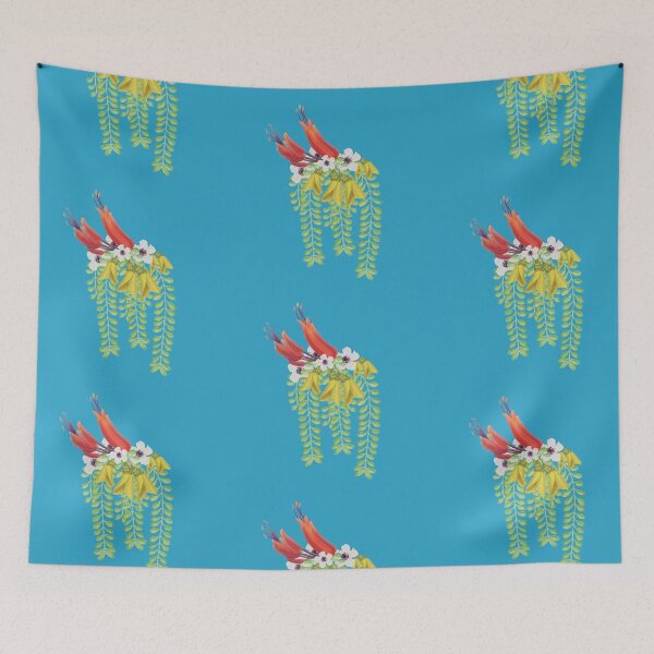Item preview, Flax, Kowhai, and Manuka Flowers designed and sold by SquibbleDesign.