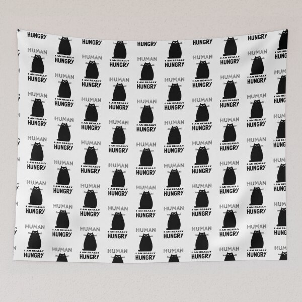 Item preview, hungry cat design designed and sold by KleinJenny.