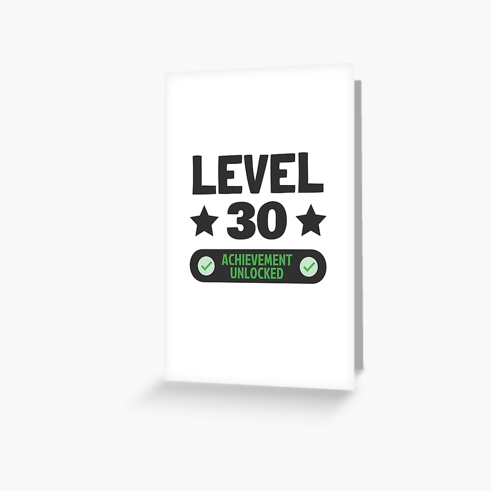 Level 30 Unlocked   30th Birthday Gift   Level 30 Unlocked   T Shirt