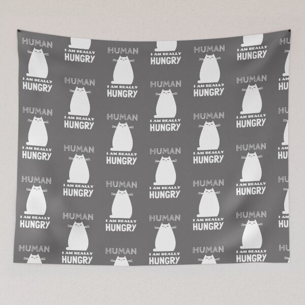 Item preview, hungry cat design designed and sold by KleinJenny.