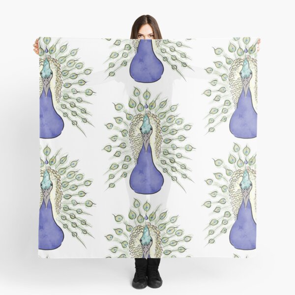 Le Majestueux Paon Foulard