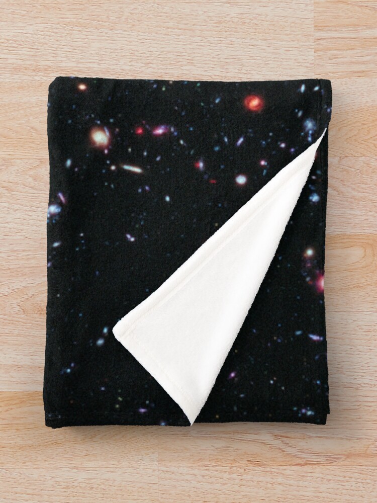 Alternate view of Hubble Extreme Deep Field Image of Outer Space Throw Blanket