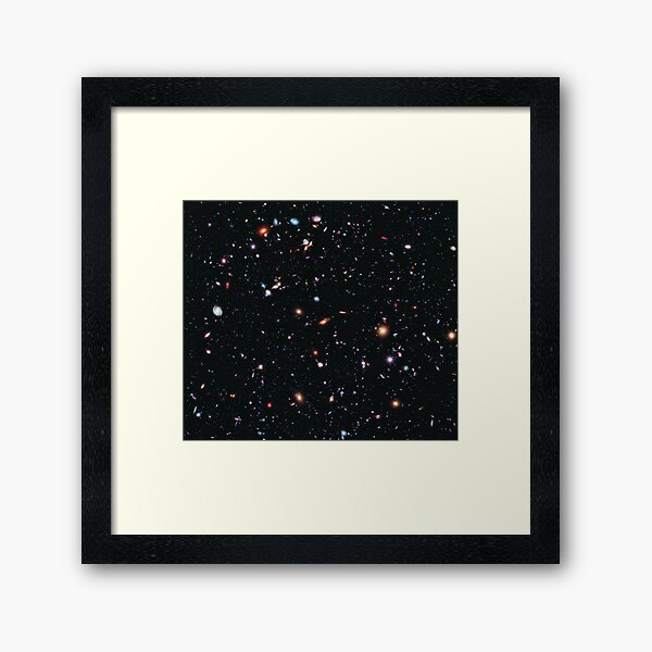 Hubble Extreme Deep Field Image of Outer Space Framed Art Print