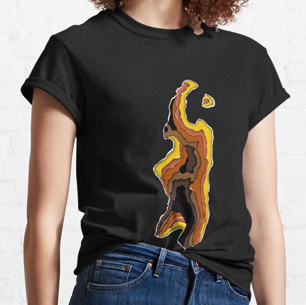 Illusion d'optique 'Couleurs d'automne' T-shirt classique