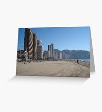Benidorm Beach Greeting Card