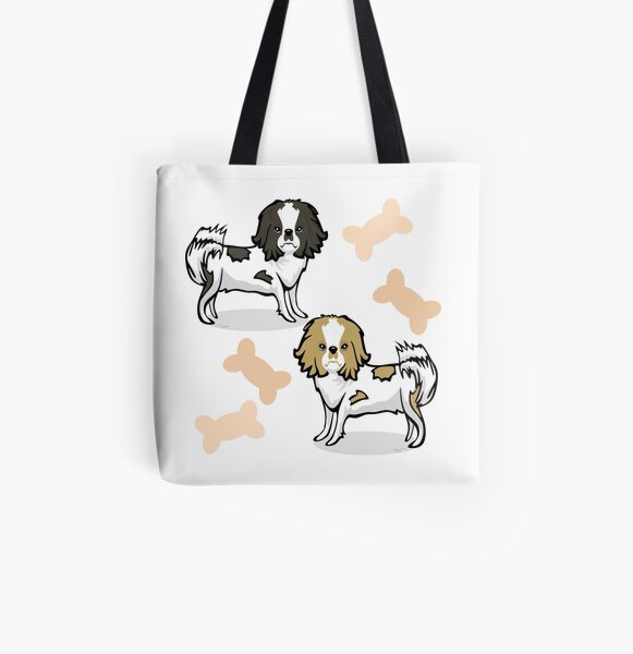 Japanese Chin Dogs All Over Print Tote Bag