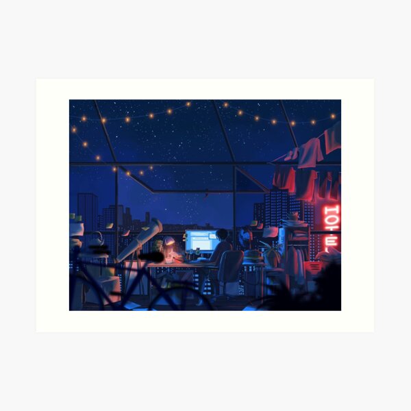 "you're still up?" Art Print
