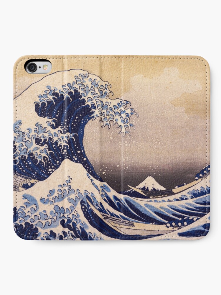 Alternate view of The Great Wave off Kanagawa by Katsushika Hokusai (c 1830-1833) iPhone Wallet