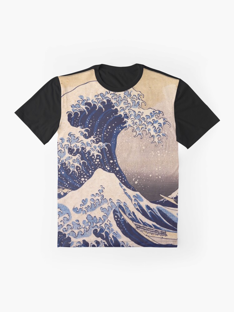 Disover The Great Wave off Kanagawa by Katsushika Hokusai (c1830-1833) 3D TShirt