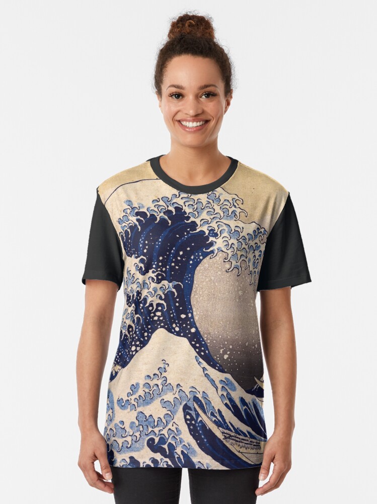 Discover The Great Wave off Kanagawa by Katsushika Hokusai (c1830-1833) 3D TShirt