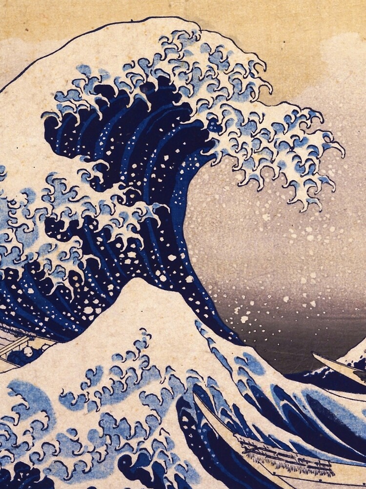 The Great Wave off Kanagawa by Katsushika Hokusai (c 1830-1833) by allhistory