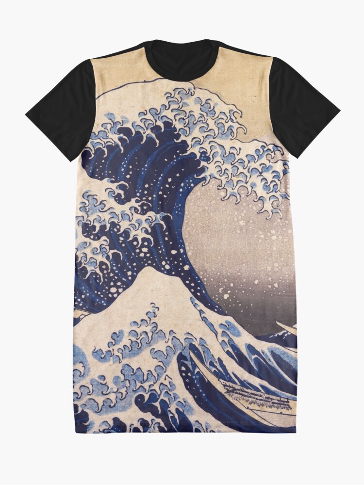 Alternate view of The Great Wave off Kanagawa by Katsushika Hokusai (c 1830-1833) Graphic T-Shirt Dress
